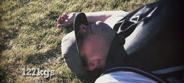 Shane before he started strength training