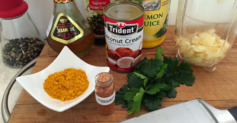 Ingredients for Spicy Tuna Cakes
