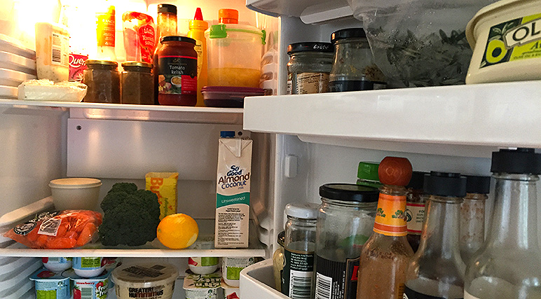 What's in the fridge? Bugger all!